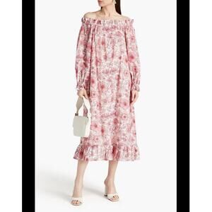 The Vampire’s Wife Off The Shoulder Floral Midi Dress Size Small